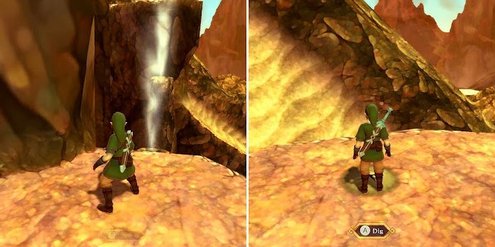 薩爾達傳說 禦天之劍 HD (Zelda Skyward Sword) 大地神殿鑰匙碎片分佈位置