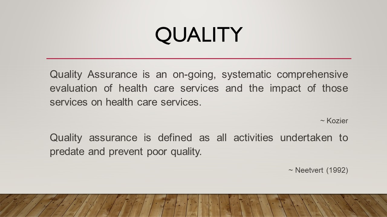 Quality Assurance Notes Presentation B.Pharmacy 6th Semester