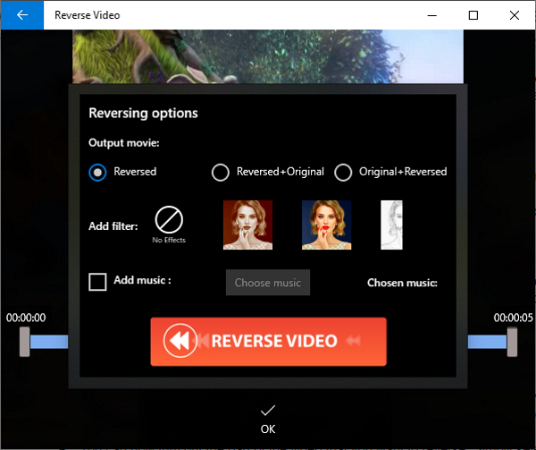 Comment inverser une vidéo sur un PC Windows 10