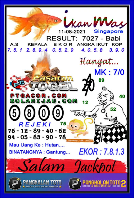 Prediksi Syair Sgp 11 Agustus 2021 Pangkalantoto