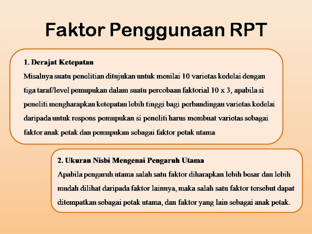 RPT dalam RAL dan RAK (2 Pertemuan)