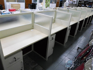 meja cubicle Knockdown  Meja partisi bongkar pasang  Furniture semarang