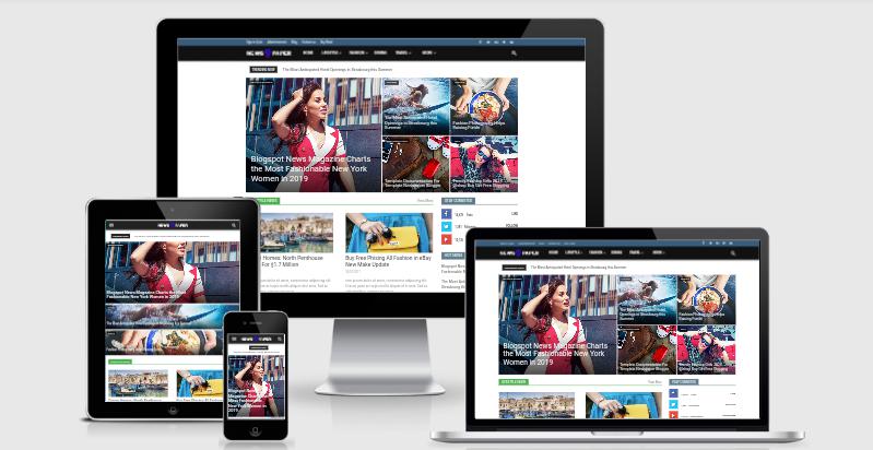  Newspaper Blogger Template Free Download HowToGyaan