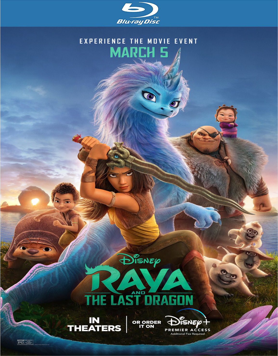 Raya and the Last Dragon (2021) 1080p BDRip Dual Audio Latino-Inglés [Subt. Esp] (Animación. Dragones)
