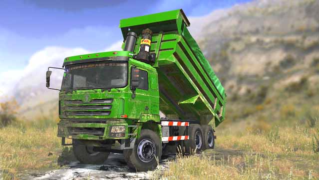 Mod Dump Truck Shacman F3000 6×6 Spintires Mudrunner