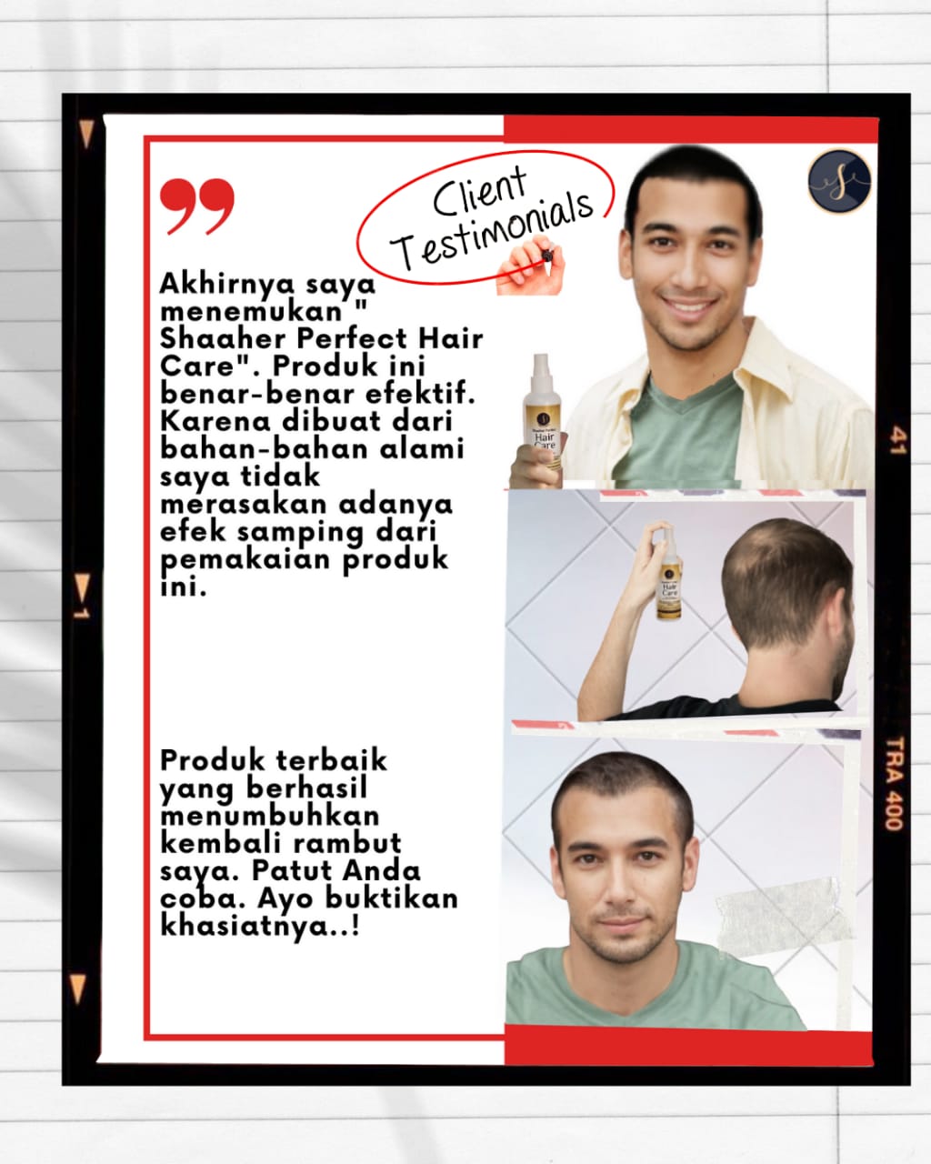 testimoni Shaaher Perfect Hair Care