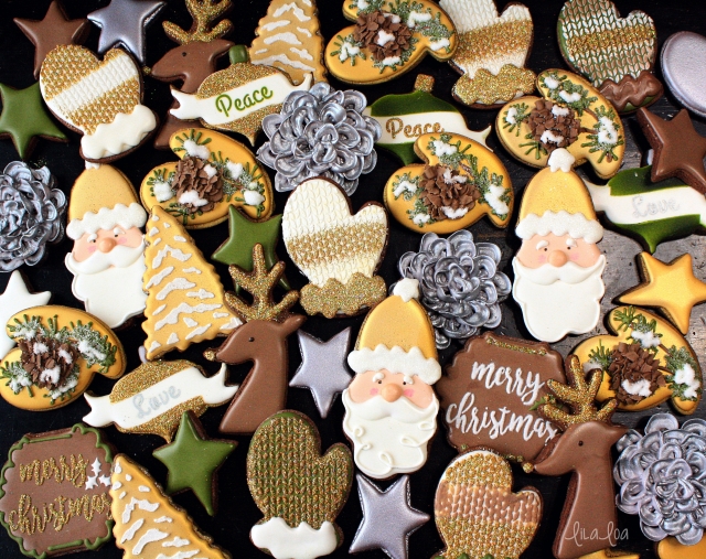 How to make a decorated pine cone sugar cookie -- tutorial