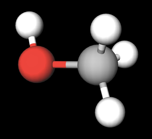 Methanol Ball and Stick Model