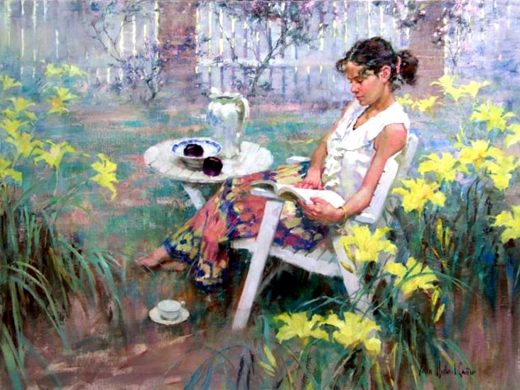 John Michael Carter 1950 Impressionist Figurative Painter
