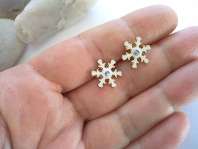 PENDIENTES COPO DE NIEVE ENAMORADO