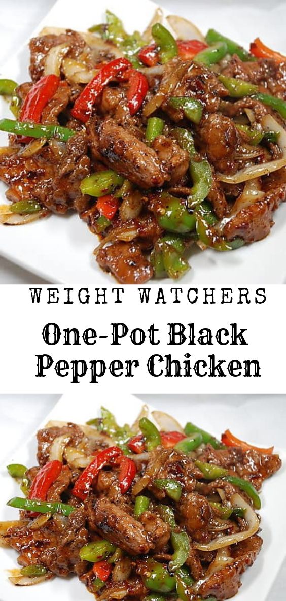 OnePot Black Pepper Chicken vegan recipes vegetables