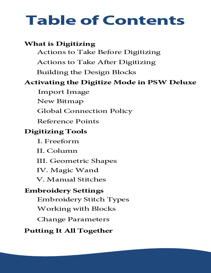 Psw Digitizing Computer Program