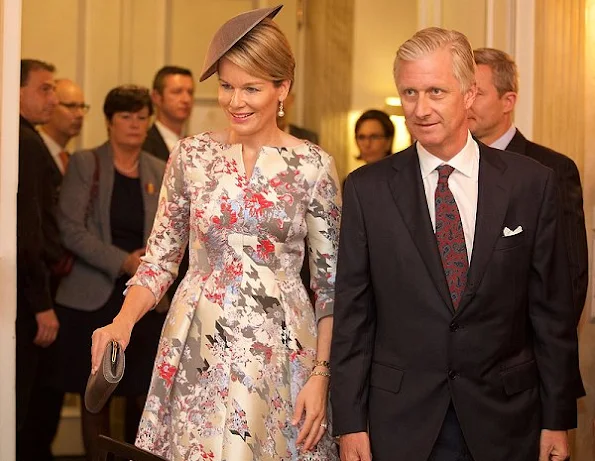 Queen Mathilde of Belgium and King Philippe visited Frankfurt, Germany, for the opening day of 'Frankfurter Buchmesse' book fair. Belgian Royals and Dutch Royals at the Frankfurter Buchmesse