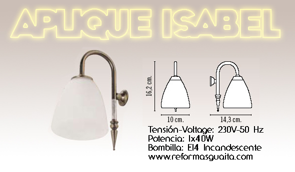 Apliques de luz para el espejo del baño V ~ Reformas Guaita