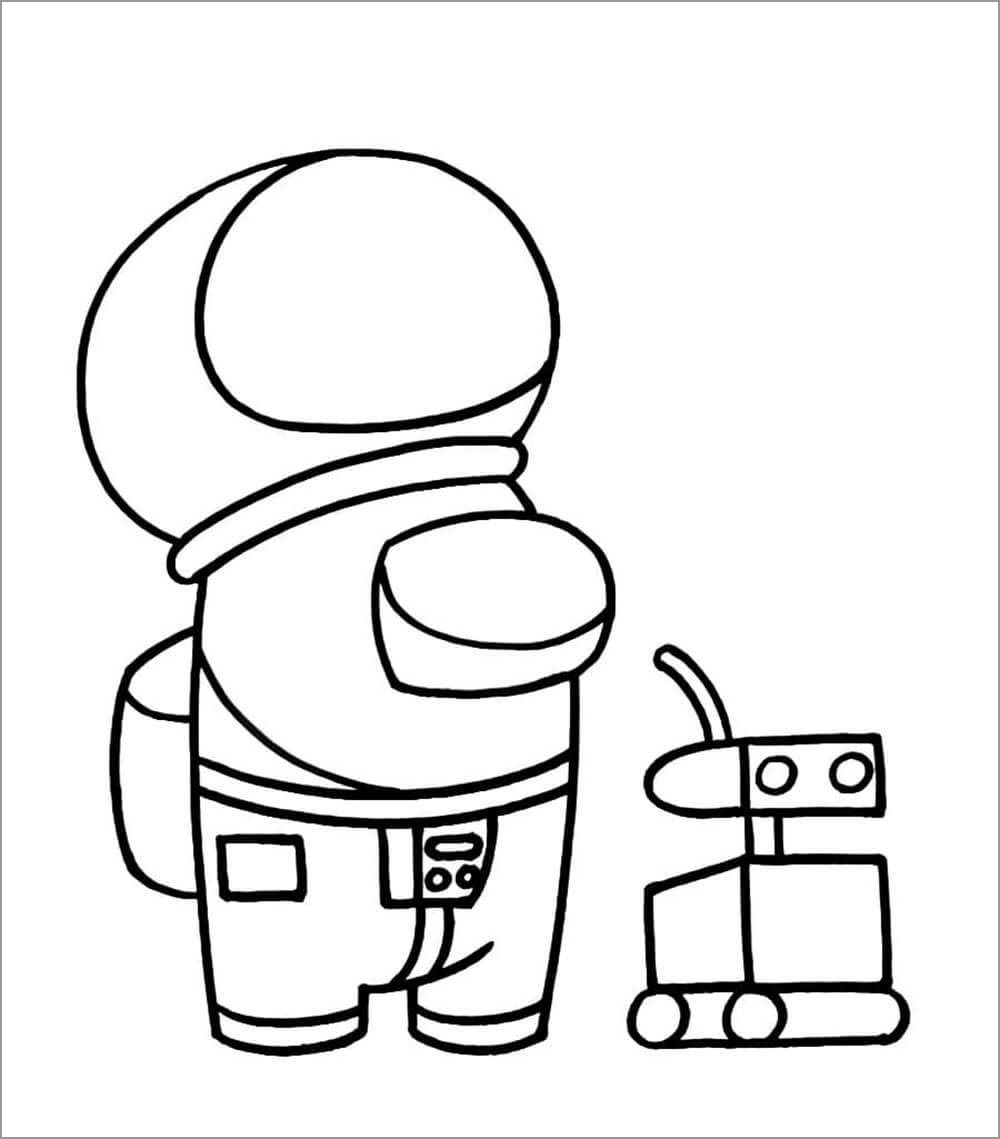 Among Us Coloring Pages for kids