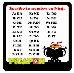 Busca tu nombre en idioma ninja xD :