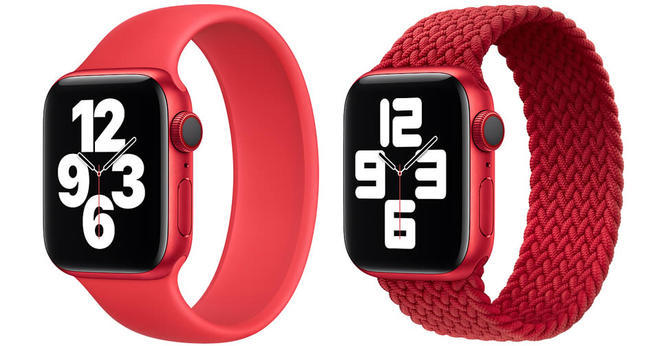 à¸à¹à¸²à¸§à¸à¸µ สาย Apple Watch à¹à¸à¸ Solo Loop à¹à¸¥à¸° Braided Solo Loop สีà¹à¸à¸ PRODUCT(RED) à¸à¸£à¹à¸à¸¡à¸§à¸²à¸à¸à¸³à¸«à¸à¹à¸²à¸¢