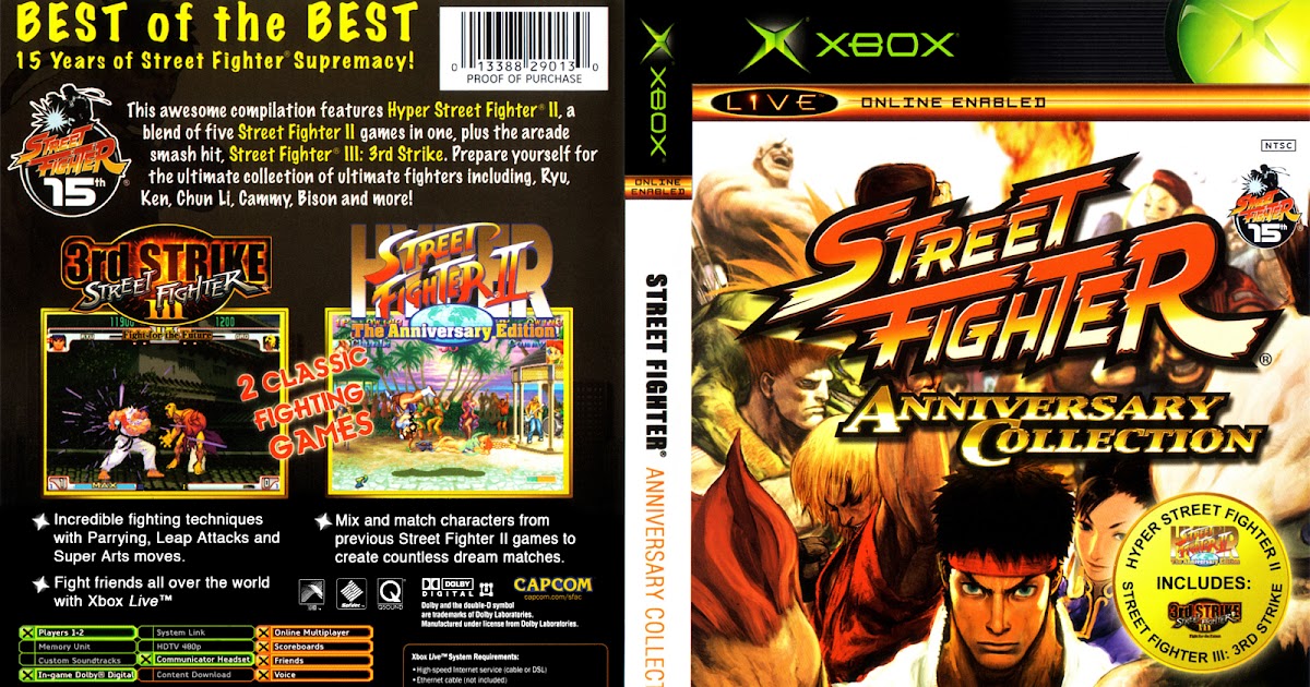XBOX REALM XBOX 1 CLASSIC / 360 STREET FIGHTER ANNIVERSARY