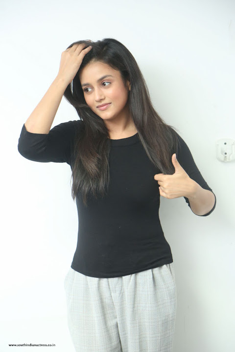 Mishti Chakraborty stills at Babu Baga Busy movie interview