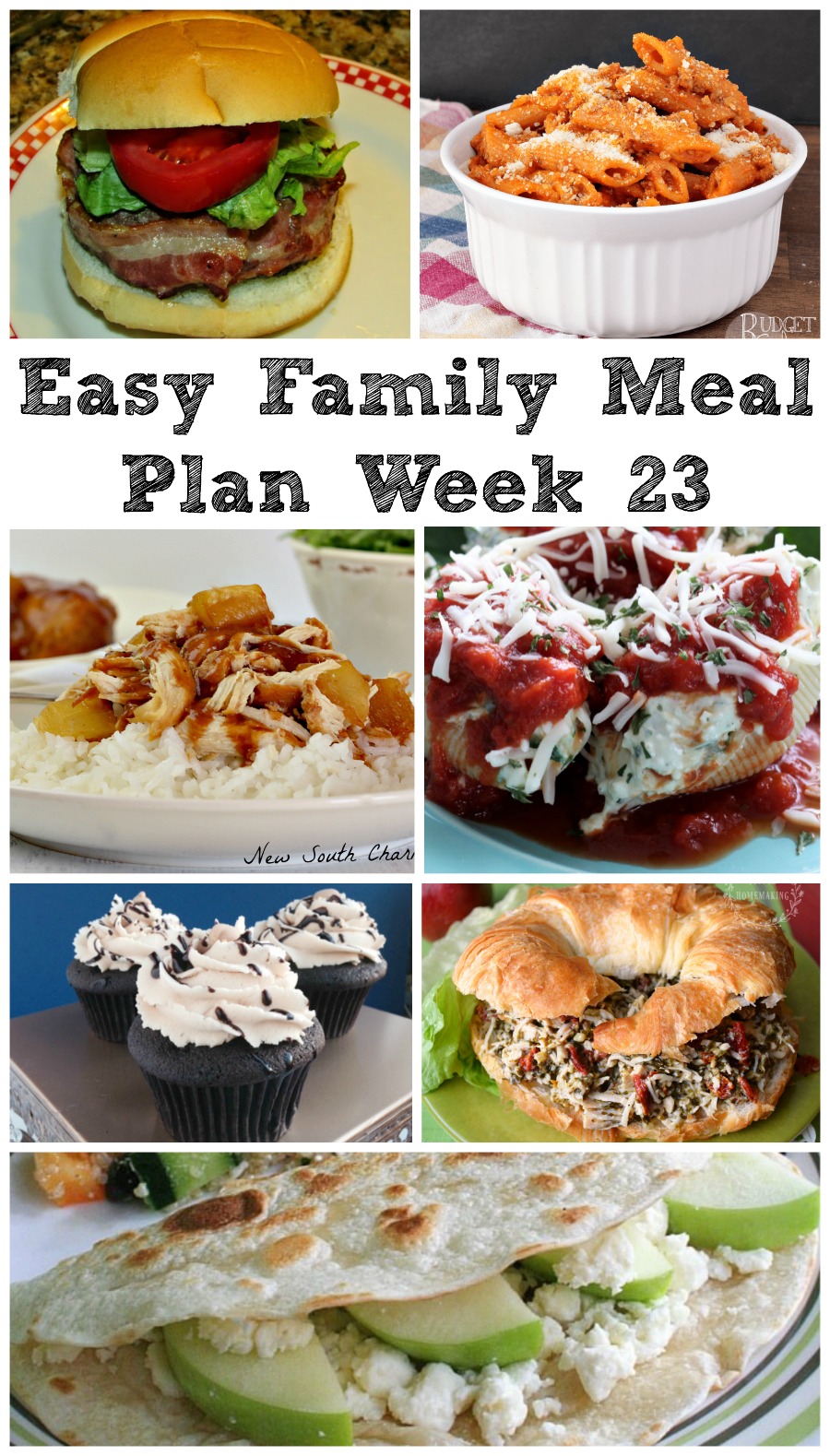 Cooking With Carlee: Easy Family Meal Plan Week 23