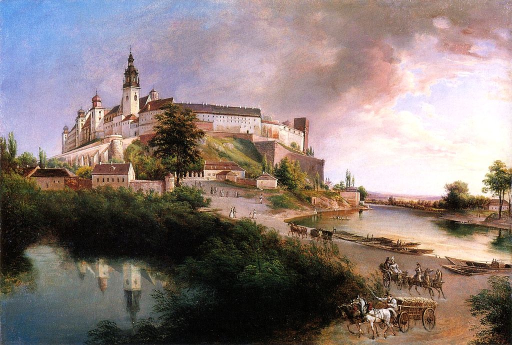 Wawel - średniowieczna siedziba królów Polski (1845)