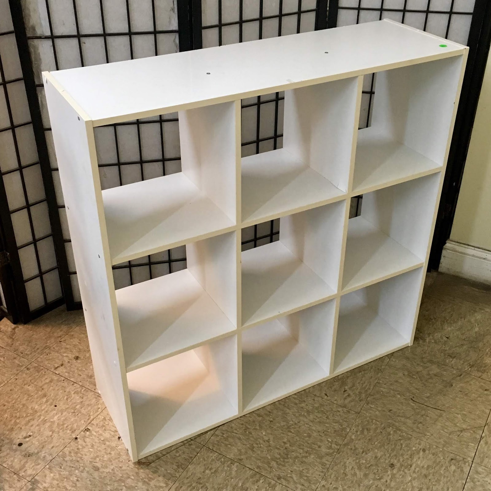 Uhuru Furniture & Collectibles White 3x3 Cubby Bookcase 20 SOLD