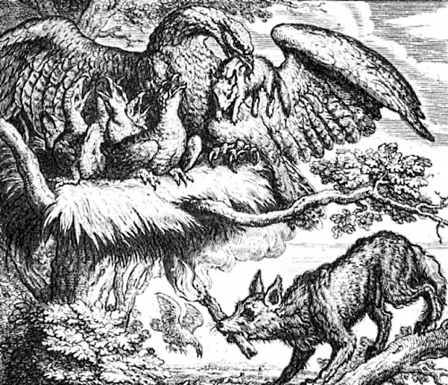 Der Adler und der Fuchs - Fabel Aesop - Freundschaft Der Adler und der Fuchs - Fabel Aesop - Freundschaft