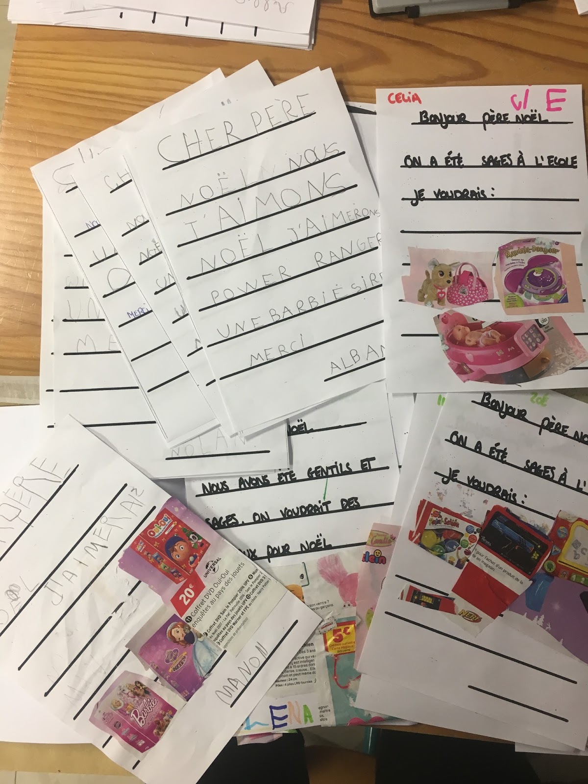 Ecole Edouard Manceau de Rai: Notre lettre au père noël (MS/GS de