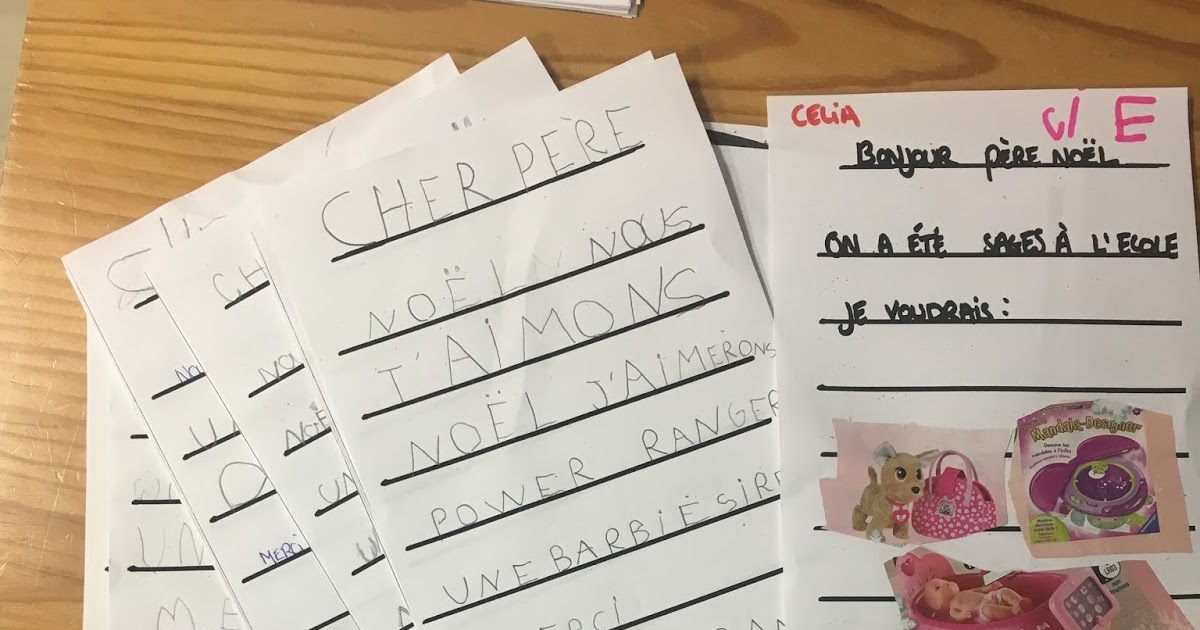 Ecole Edouard Manceau de Rai: Notre lettre au père noël (MS/GS de