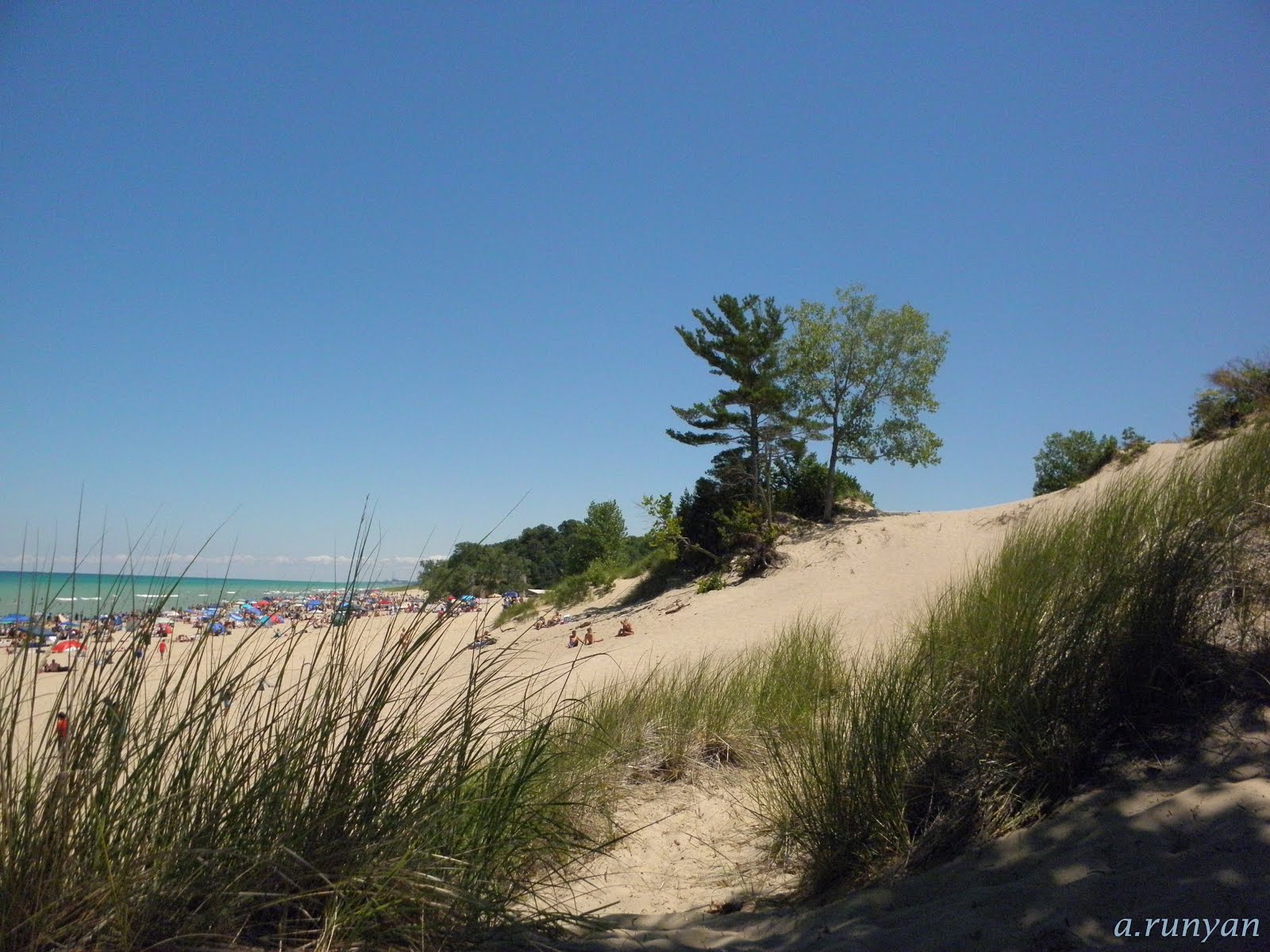 At the dunes.