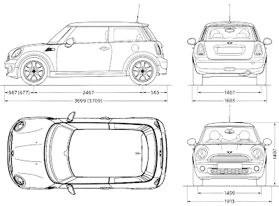 3d Auto Club: Blueprints - Mini (HQ)
