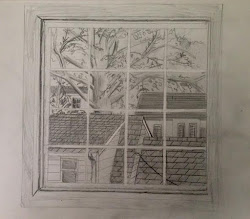Independent Study Drawing: View out a window
