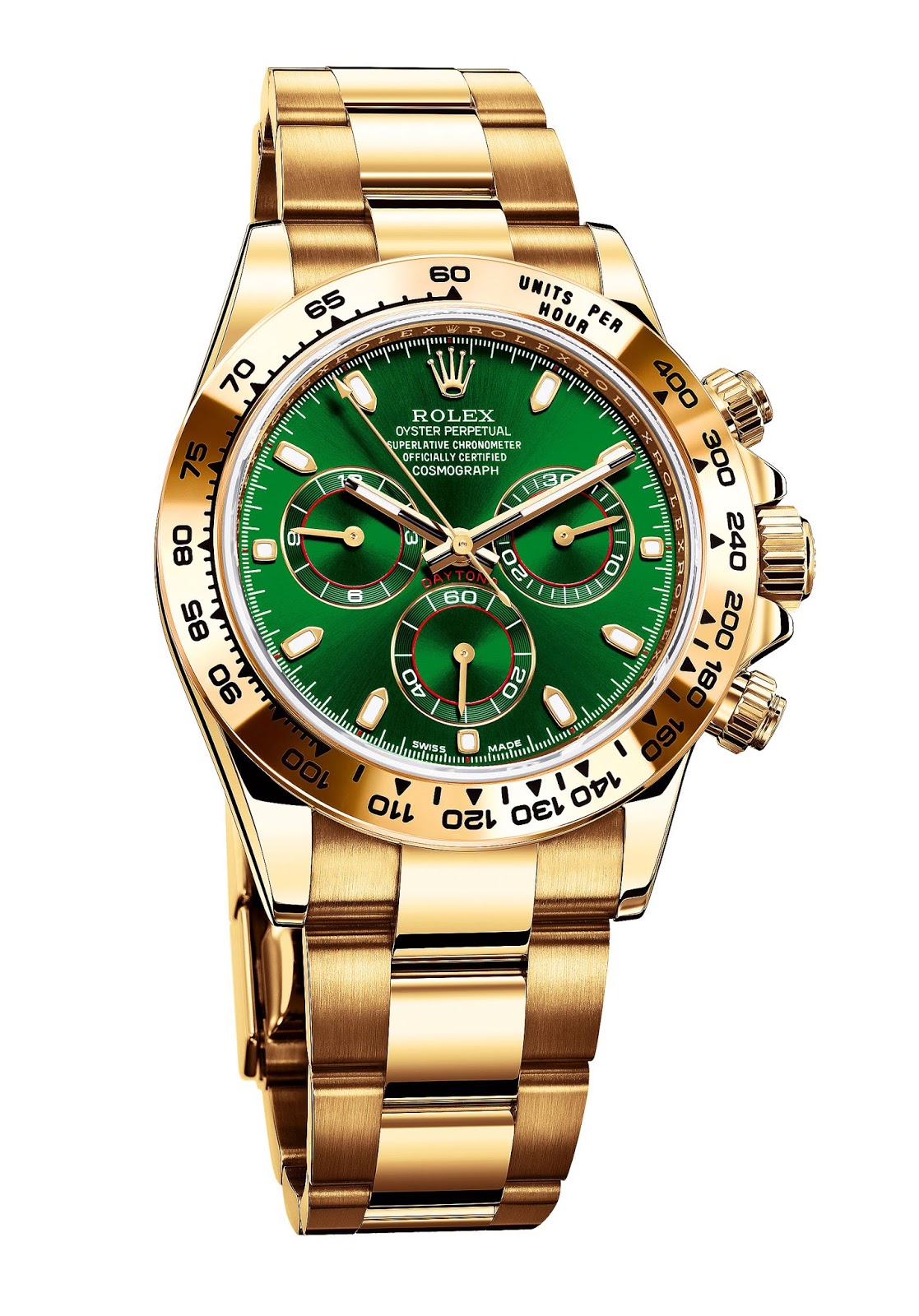 Green with Envy Yellow Rolex Daytona with Green Dial...