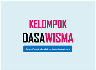 Dasawisma Pkk Contoh Buku Administrasi Dawis Pokja Pkk