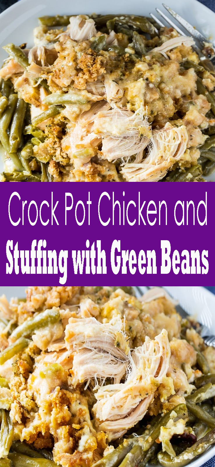 Crock Pot Chicken And Stuffing With Green Beans Mamasrecipe
