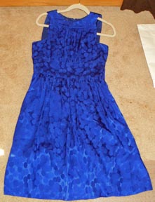 Gail Carriger WorldCon 2010 Retrospective: Royal Blue Cocktail Day Dress