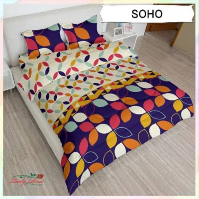 HARGA BEDCOVER LADY ROSE 180 X 200 SPREI FLAT 01/02/2020