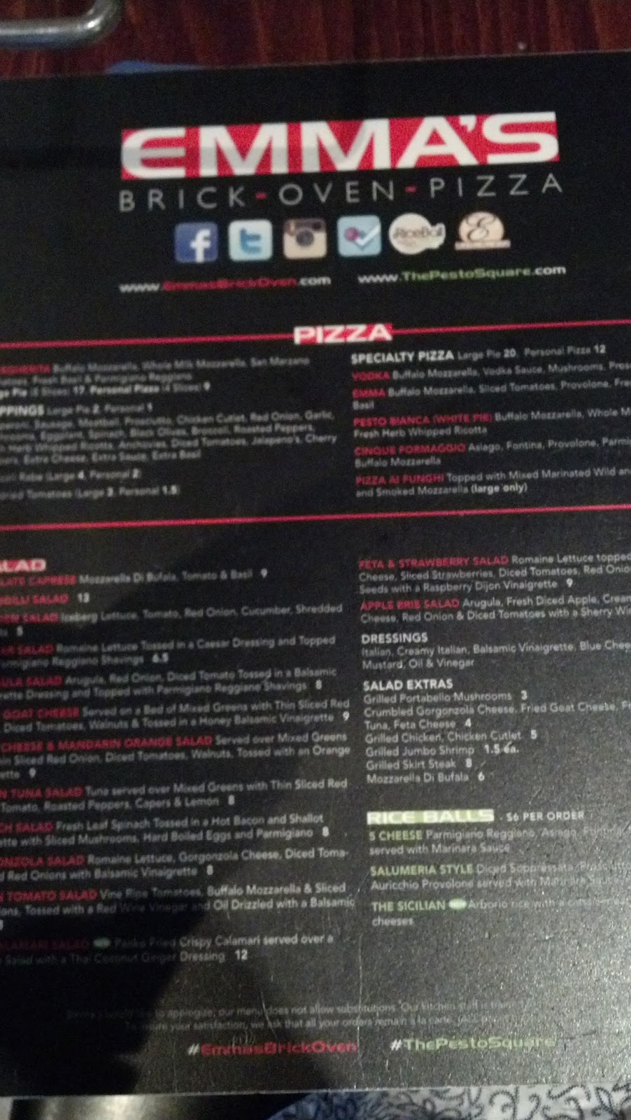 Cranford NJ Emma's Brick Oven Pizza