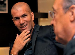 Zidane and Florentino at a meeting