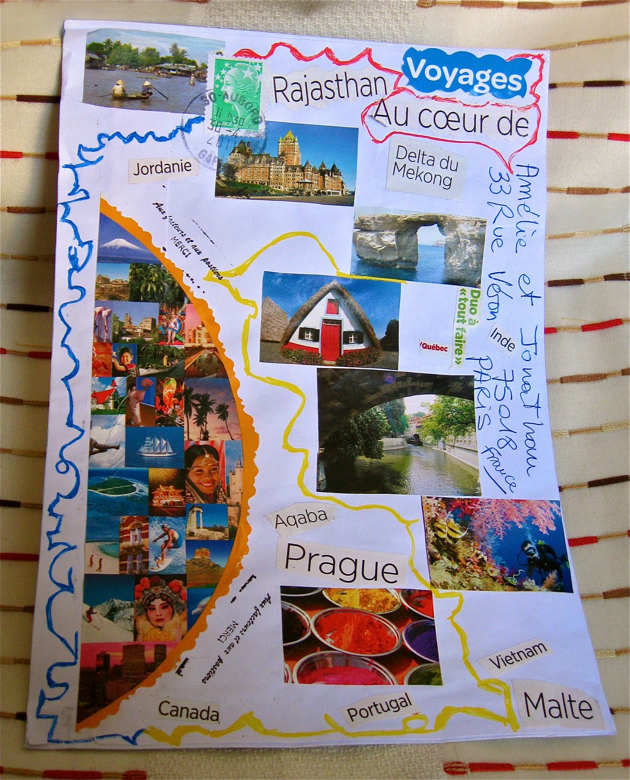 Art Postal VOYAGEUR: Voyage au coeur de