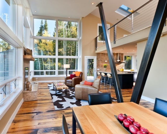 Fotos de salas rústicas modernas - Colores en Casa