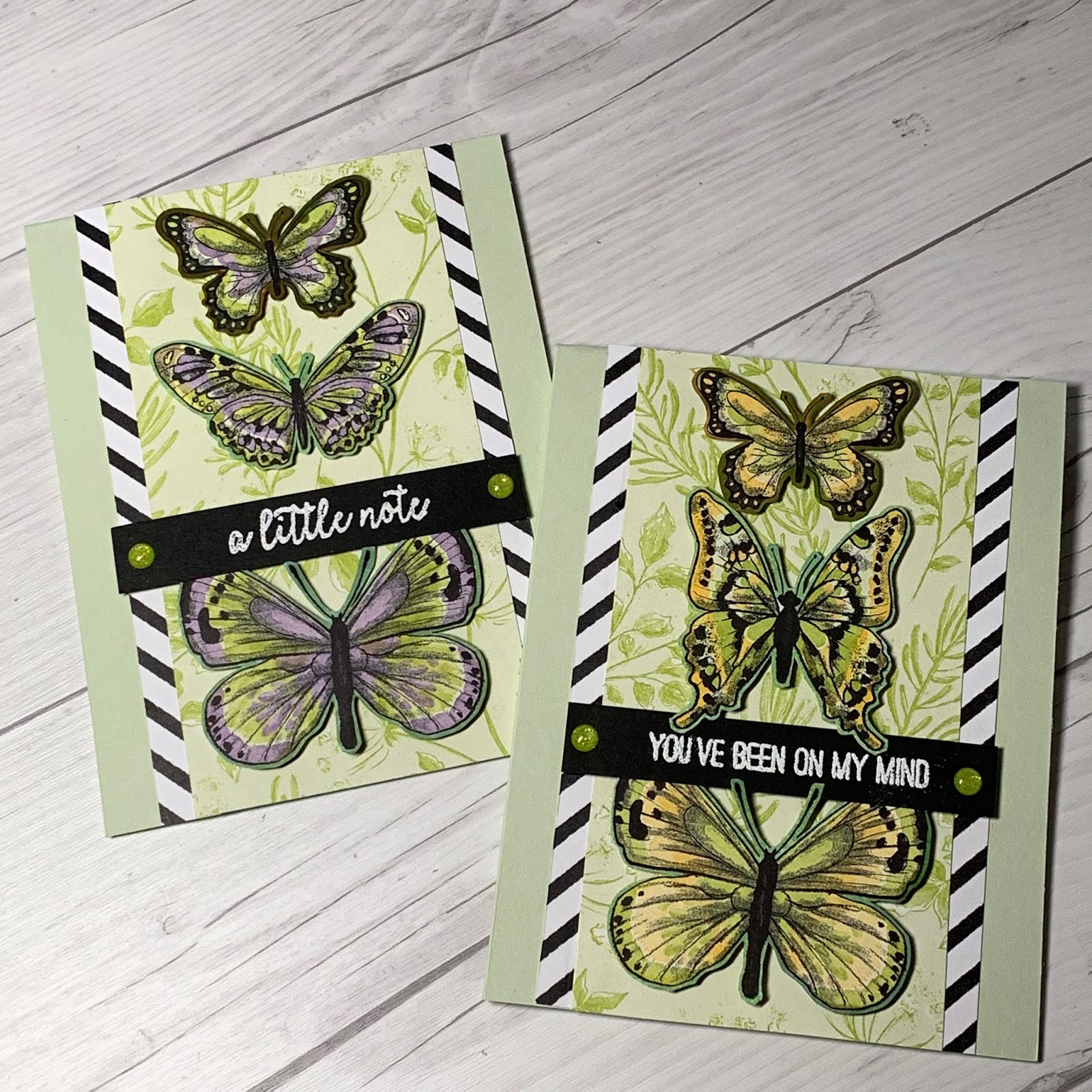 Stampin' Up! Buterfly Gala Stamp Set is perfect for a little note