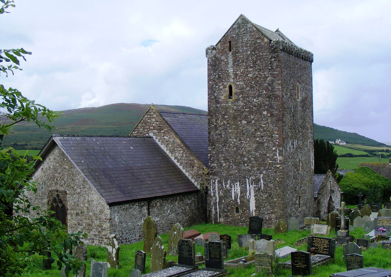 Llangennith St. Cenydd's church one of Gower's bigger churches