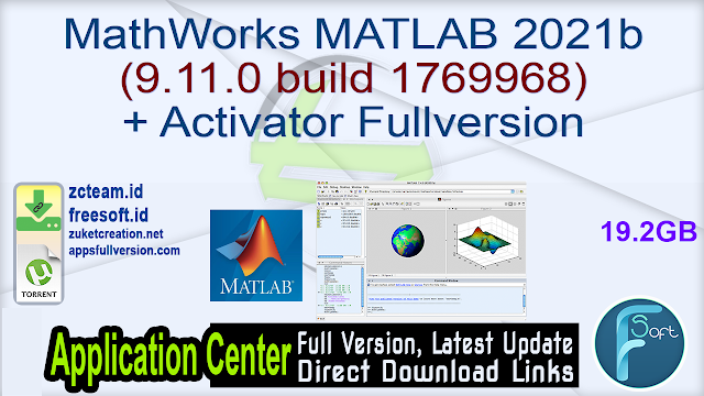 MathWorks MATLAB 2021b (9.11.0 build 1769968) + Activator Fullversion