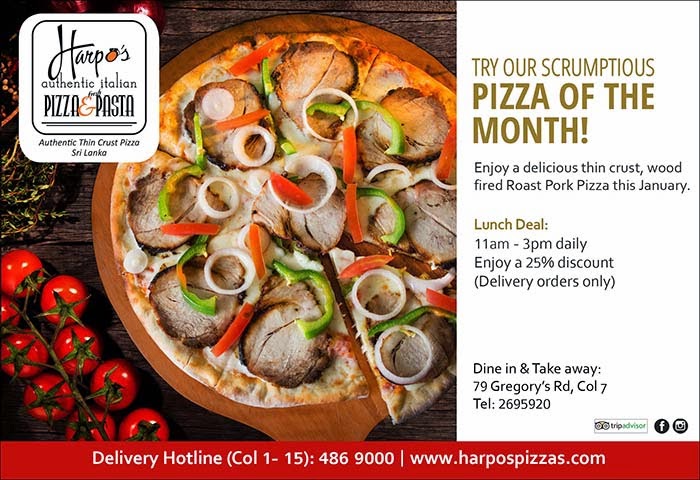 Enjoy our special Pizza of the month - Call 486 9000.