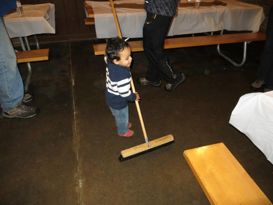 Three Cats and a Baby Winter Cabin Party