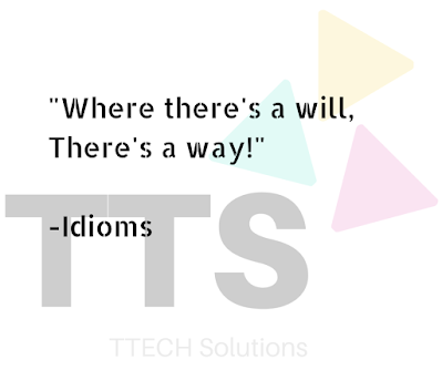 A pic showing logo of TTECH Solutions with idiom