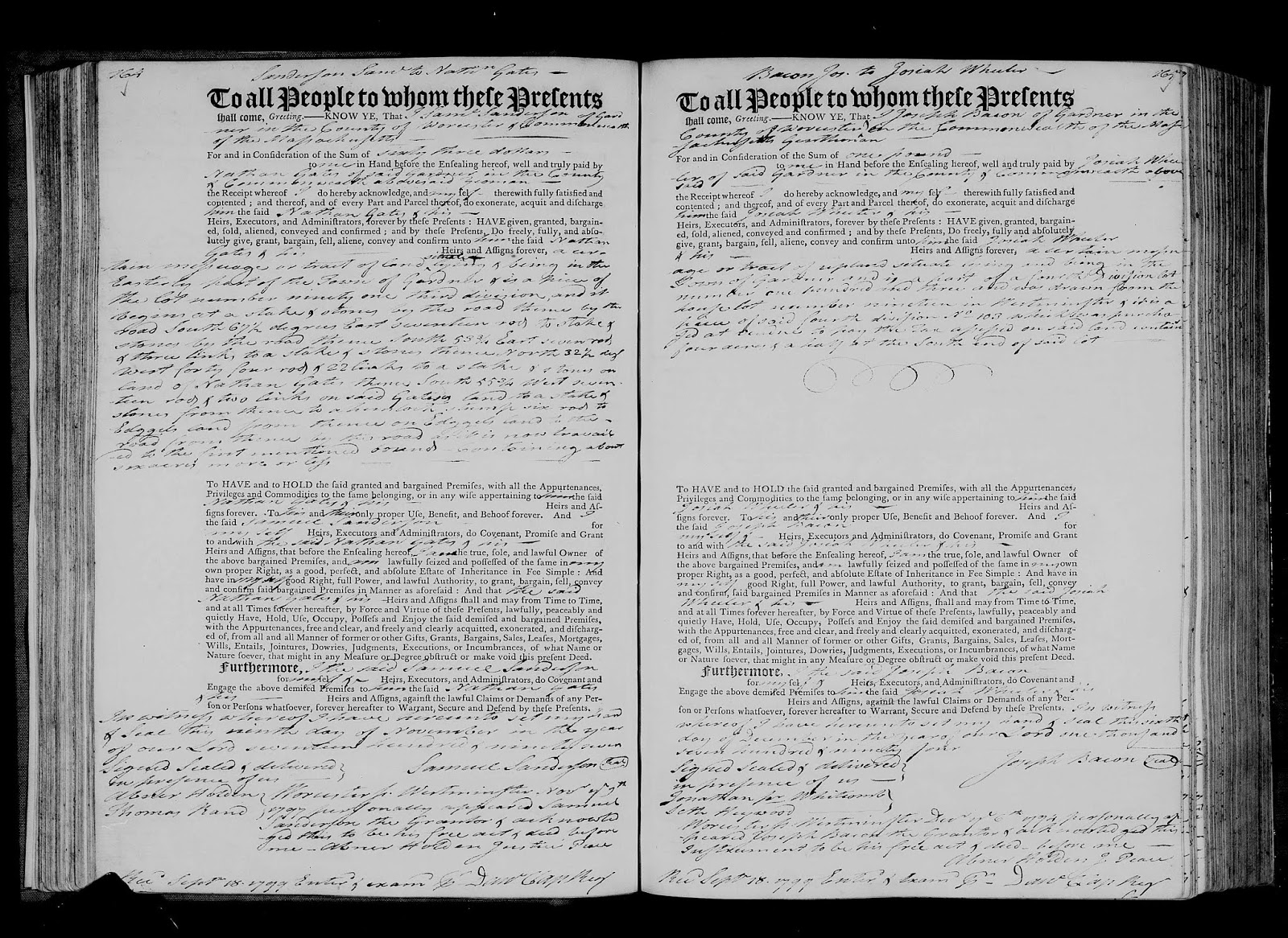 GeneaMusings Amanuensis Monday 1797 Deed of Samuel Sanderson to