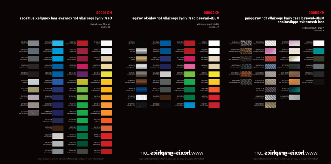 Car Vinyl Wrap Colors Chart / COLOR CHART : All 3M and Avery Vinyl