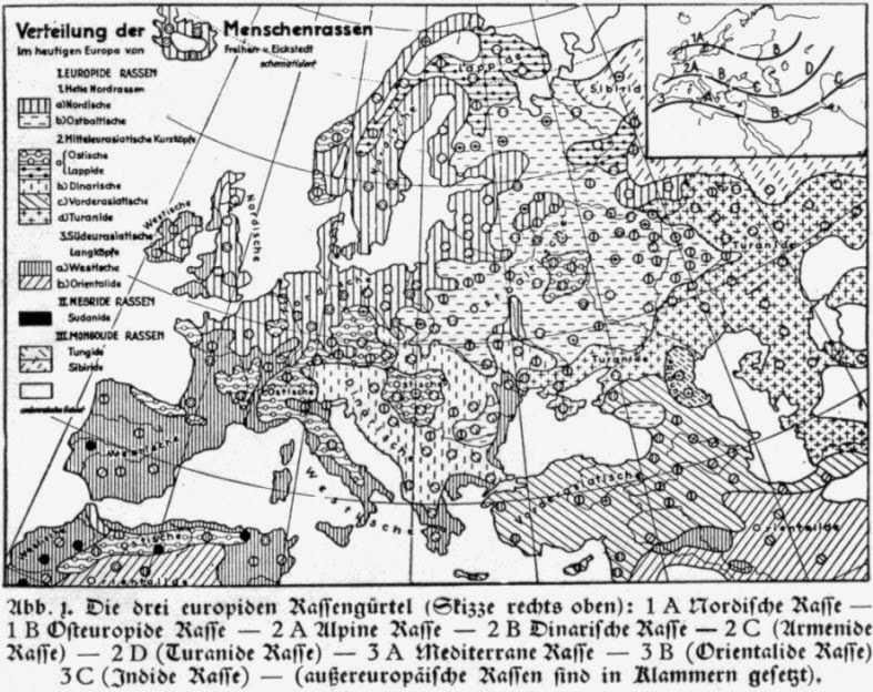 Нордическая раса карта